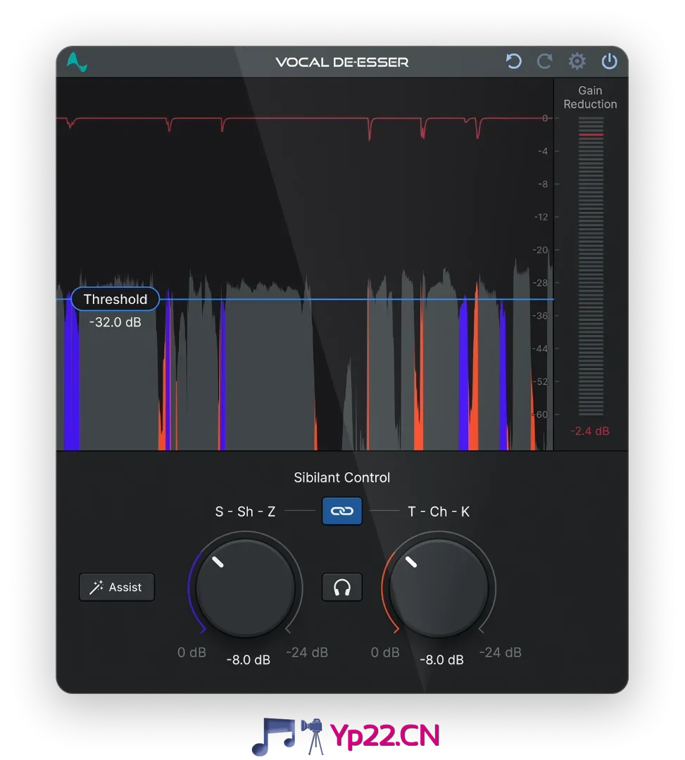 Antares Auto-Vocal De-Esser_齿音消除器-新佳智慧音频资源网